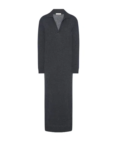 The Row Paru Dress In Gray
