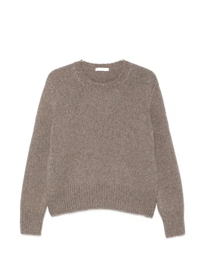 The Row Pato Ribbed-trim Sweater In Brown