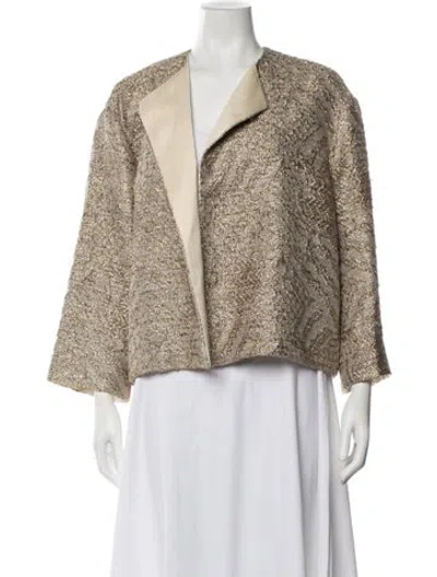 Pre-owned The Row Patterned Jacket In Neutrals
