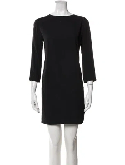 Pre-owned The Row Patterned Midi Length Dress In Black
