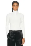 The Row Patti Zip-up Top In White