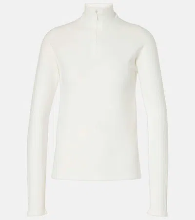 The Row Patti Zip-up Top In Weiss