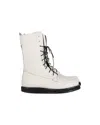 The Row Patty Lace-up Combat Boots In White Leather In White