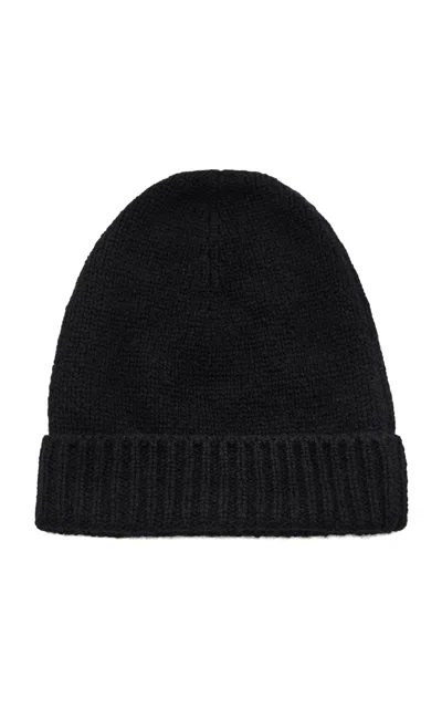 The Row Pavir Camelhair-blend Beanie In Black
