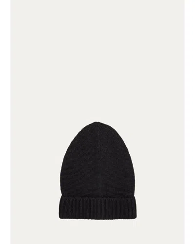 The Row Pavir Cashmere Beanie Hat In Black
