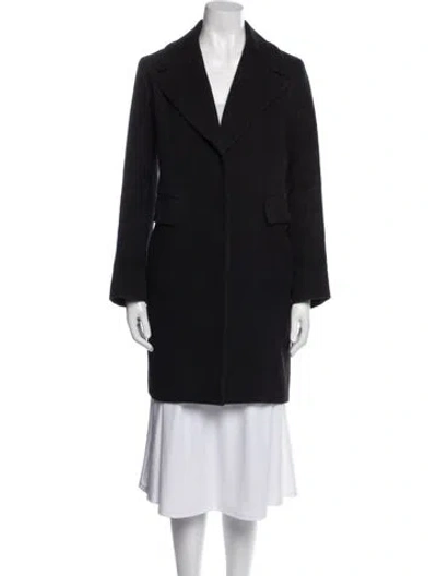 Pre-owned The Row Peacoat In Black