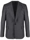The Row Peak Lapels Single-breasted Blazer In Grey
