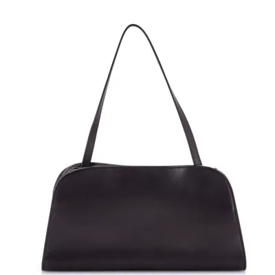 The Row Peggy Shoulder Bag Leather Small In Black