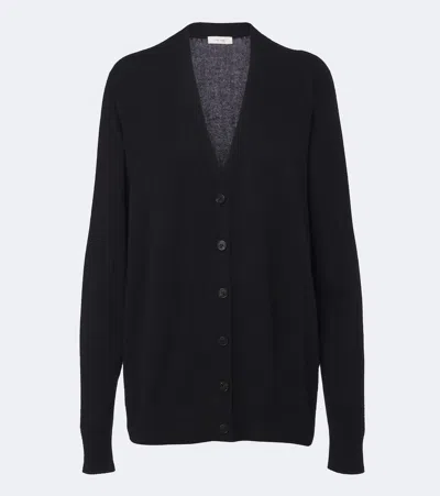 The Row Pelagia Cashmere Cardigan In Black