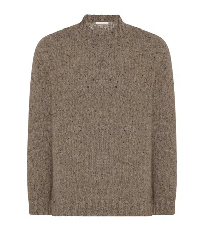 The Row Pellegrino Cashmere Sweater In Brown
