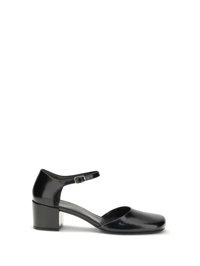 The Row Penelope Ankle Strap Pumps In Black
