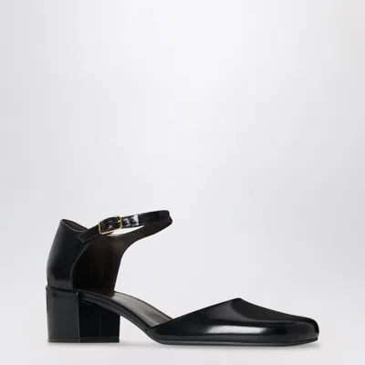 The Row Penelope Black Strap Pumps