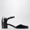 The Row Black Leather Penelope Pumps In Black