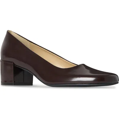 The Row Penelope Block Heel Pump In Brown