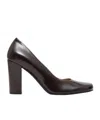 The Row Penelope Leather Pumps In Brown
