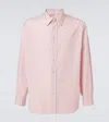 The Row Penn Cotton Poplin Shirt In Pink