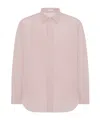 The Row Penn Oversized Cotton-poplin Shirt In Pink