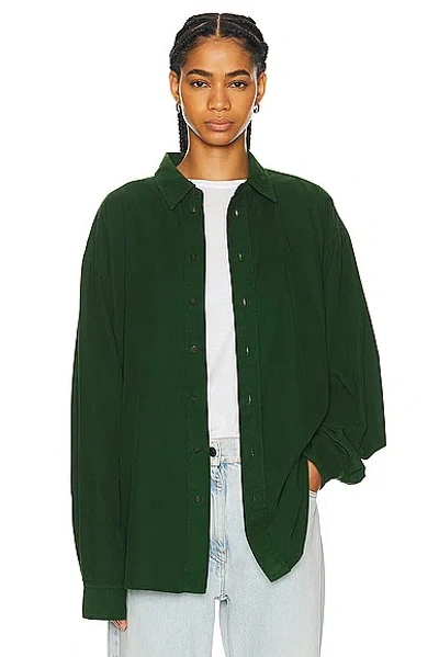 The Row Penna Shirt In Pine Green