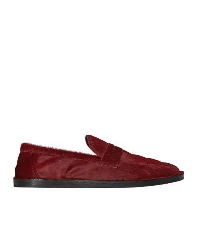 The Row Penny-slot Brushed Loafers
