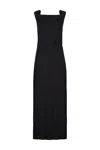 The Row Cowl-neck Dress In Black