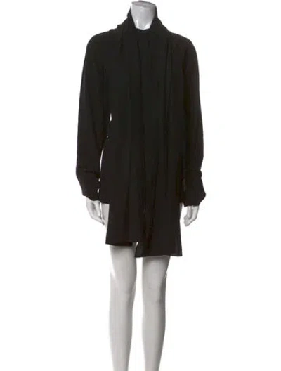 Pre-owned The Row 'peony' Silk Tunic In Black