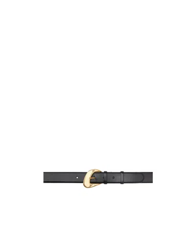 The Row Perforated Belt In Black