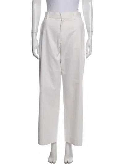 Pre-owned The Row Perseo Wide Leg Pants In Neutral