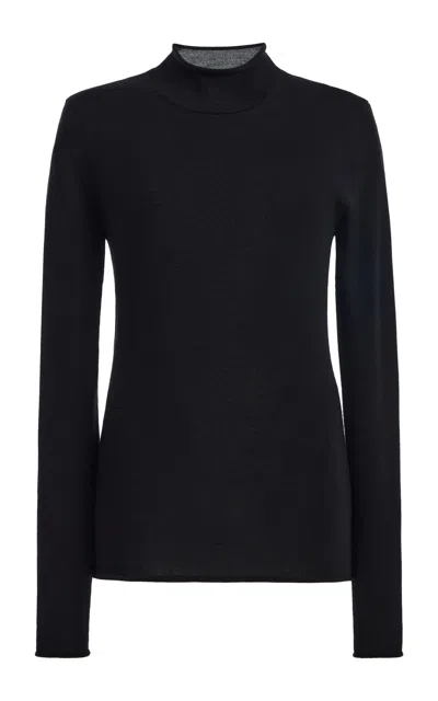 The Row Phaed Cashmere Top In Black