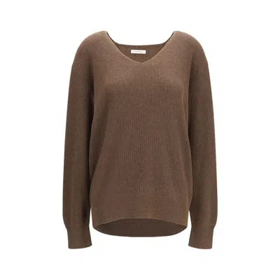 The Row Phef Sweater In Brown