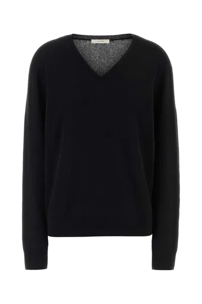 The Row Phora 100% Cashmere Sweater In Black