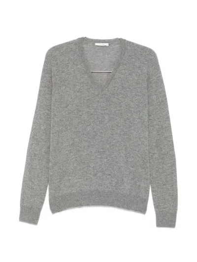 The Row Phora Cashmere Sweater In Grey