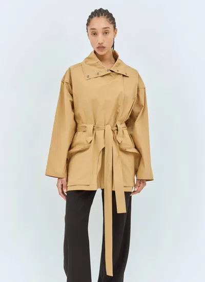 The Row Pierrick Cotton Jacket In Neutral