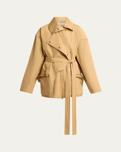 The Row Pierrick Cotton Jacket In Neutral