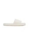 The Row Pillow Cozy Cotton Open-toe Slippers In White