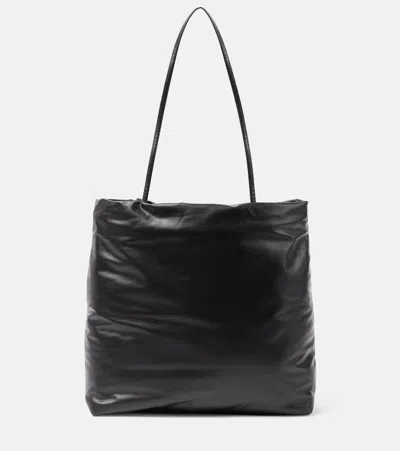 The Row Leather Pim Shoulder Bag In Brown