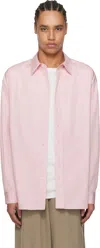 The Row Penn Cotton Poplin Shirt In Pnk Pink