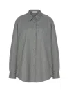 The Row Pino Virgin Wool Shirt In Gray