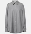The Row Pino Virgin Wool Shirt In Gray