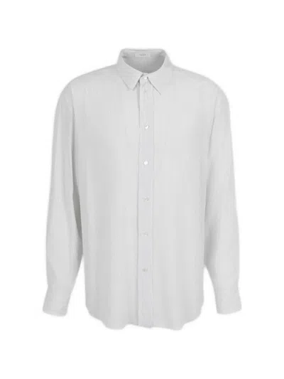 The Row Pinstripe Button Shirt In White