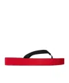 The Row Dune Platform Thong Sandals In Black