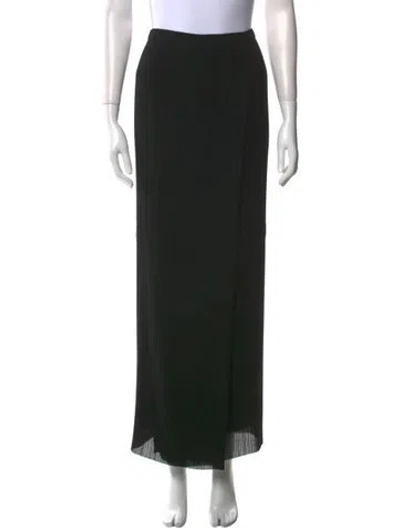 Pre-owned The Row Pleated Accents Long Skirt In Black