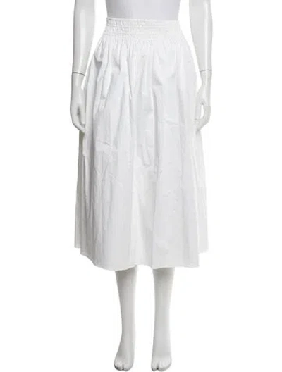 Pre-owned The Row Pleated Accents Midi Length Skirt In Neutrals