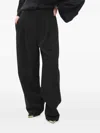 The Row Pleated Buttoned Trousers In Black