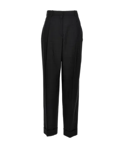 The Row Pleated Casual Pants In Black