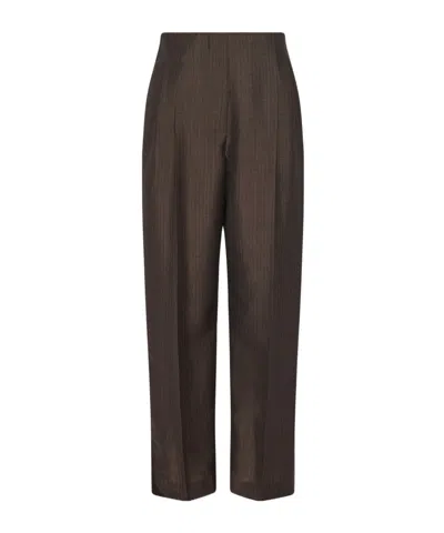 The Row Pleated Casual Pants In Black