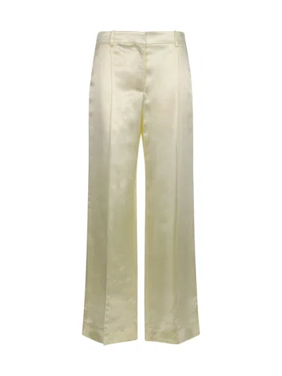 The Row Pleated Encore Pants In Milk