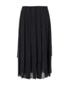 The Row Pleated Skirts In Black