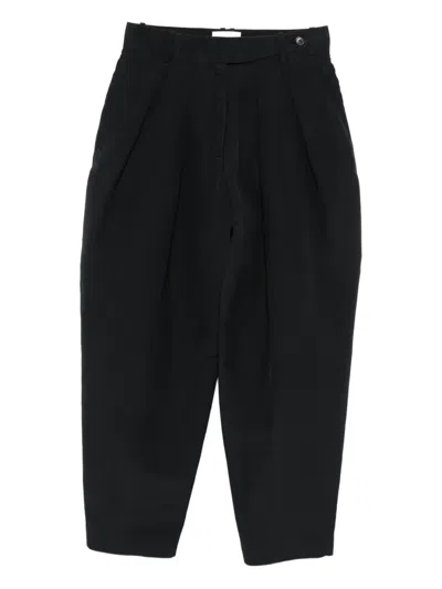 The Row Pleated Trousers In Black