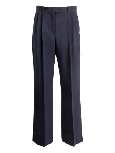 The Row Pleated Trousers In Blue