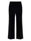 The Row Roysin Wool Wide-leg Pants In Black